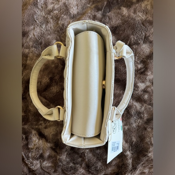 NWT Valentino Orlandi White Mini Purse/Tote/Crossbody with Thick Strap - Picture 4 of 9